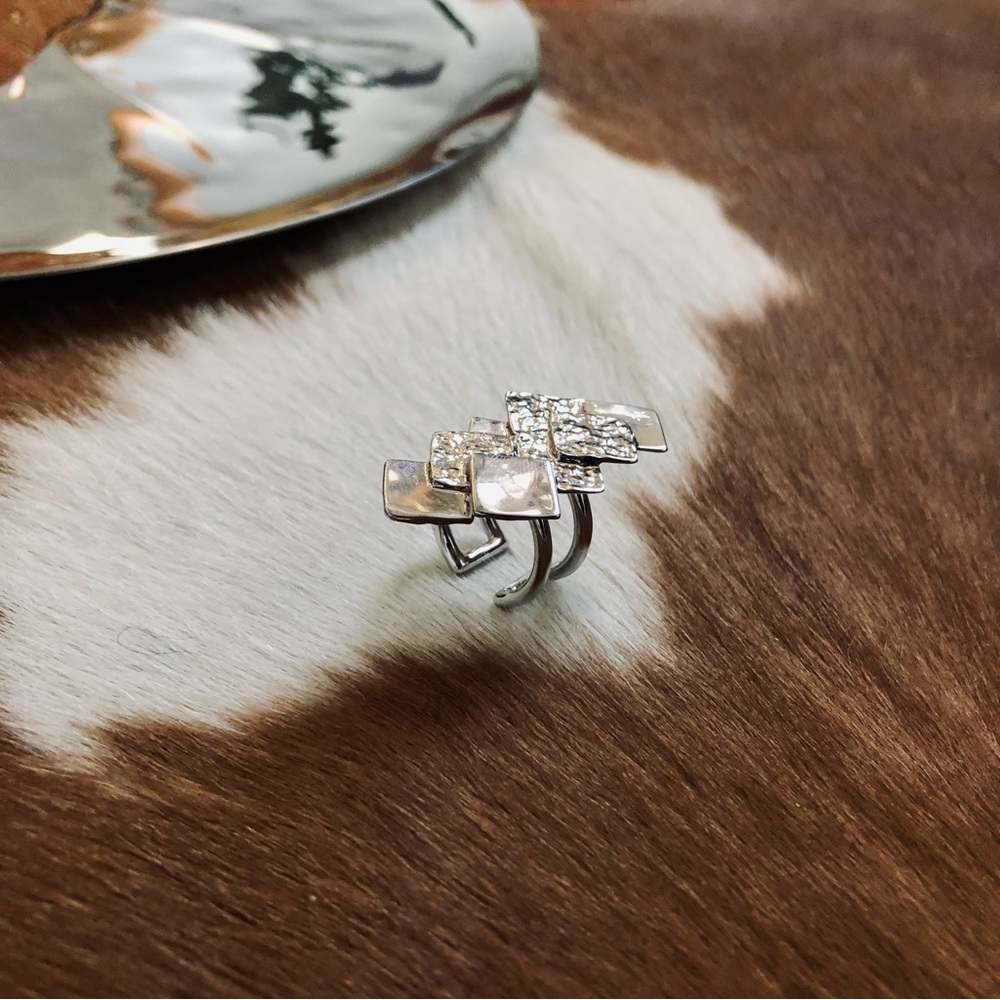 Statement Silver Ring - image 2